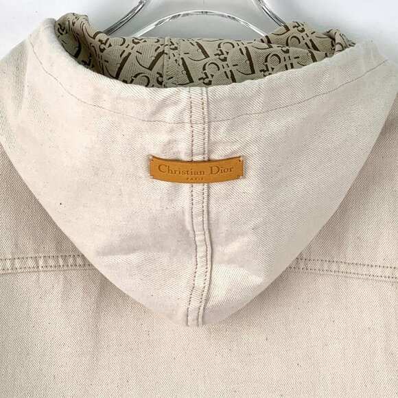 Dior Off-white cotton hooded jacket - Picture 5 of 9